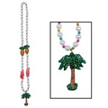 Luau Beads w/ Palm Tree Medallion